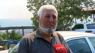 Kozan'da çıkan orman yangınında evi yanan köylüler konuştu