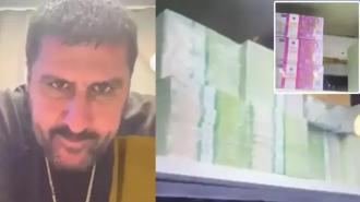 'Vanlı Kara Haydar'ın balya balya dövizlerle çektiği yeni görüntüleri ortaya çıktı