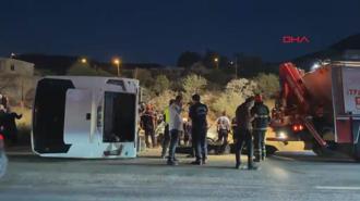 Gaziantep’te yolcu otobüsü ile otomobil çarpıştı
