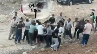 Gaziantep'te meydan savaşı gibi kavga! Araçla kalabalığın arasına daldı