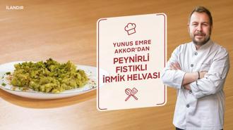 Yunus Emre Akkor’dan Peynirli Fıstıklı İrmik Helvası
