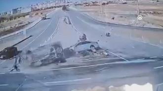 Kahramanmaraş'ta milletvekilinin yaralandığı trafik kazasının görüntüleri ortaya çıktı