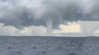 Muğla'da dev hortum kamerada!