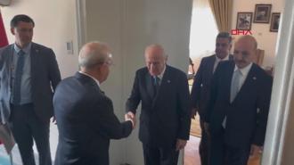 MHP lideri Bahçeli, CHP Genel Başkanı Kılıçdaroğlu ile görüştü