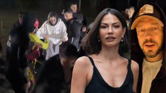 Stüdyoyu su bastı! Murat Boz ve Demet Özdemir botla kurtarıldı