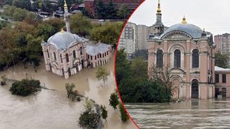 İstanbul’da sağanak felaketi! Tarihi cami sular altında