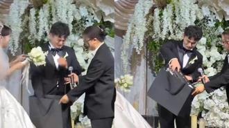 Düğünde gelinden büyük sürpriz! Damat görünce gözyaşlarına boğuldu: 'Gerçek aşk budur'