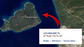 Karaca Adası 225 milyon TL'ye alıcısını bekliyor!