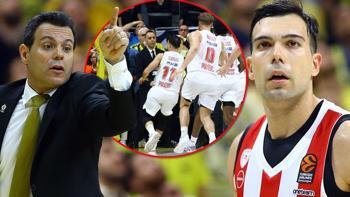 Kostas Sloukas, son saniye basketi ile Fenerbahçe'yi yıktı! Soyunma odasına koştu
