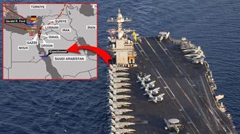 ABD'den Kızıldeniz hamlesi! USS Eisenhower, İran için mi bölgede?