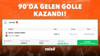 Girona 90’da attı, kupon kazandı