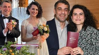 Tuğba Aytaş'a evlenen Dağhan Külegeç'ten birinci yıl kutlaması!