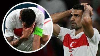 Hollanda maçı sonrası büyük üzüntü! A Milli Futbol Takımımız gözyaşlarına hakim olamadı