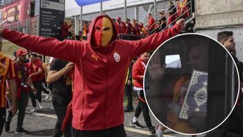 Galatasaray taraftarı Kadıköy için yola çıktı! Kur'an-ı Kerim detayı