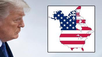 Trump haritayı paylaştı! Kanada 'cehennemde kartopu' dedi