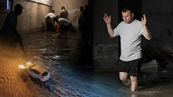 Ankara'da sağanak! Sokaklar göle döndü, ev ve iş yerlerini su bastı