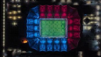 Trabzonspor'un stadyumunda ışıklandırma ve ses sistemi yenilendi