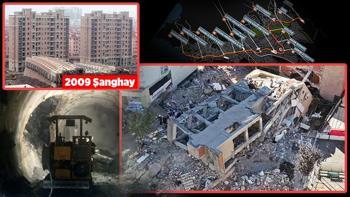 Gebze'dekinin aynısı Şanghay'da yaşandı! Peş peşe çöküyor: 'Temeli olsa da obruk yutar'