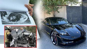 18 milyonluk Porsche alev aldı! Canını zor kurtardı