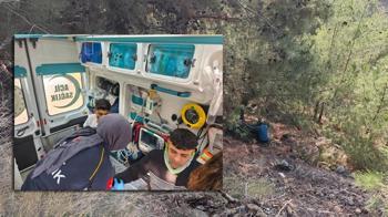 İskenderun'da motosikletle uçuruma düşen 2 kişi yaralandı