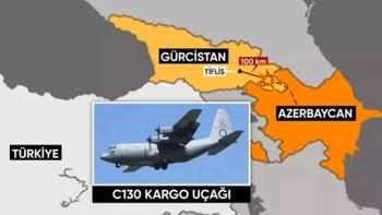 Azerbaycan, Gürcistan'da düşen askeri kargo uçağı için başlatılan kurtarma çalışmalarına yardım önerdi