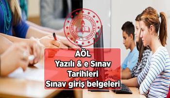 AÖL yazılı & e sınav tarihleri 2025 takvimi! 1. Dönem Açık lise sınavları ne zaman, AÖL sınav giriş belgesi ne zaman, nasıl alınır?