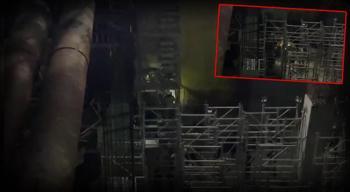 Beyoğlu'nda metro inşaatında iskele çöktü! Arama kurtarma çalışmaları sürüyor