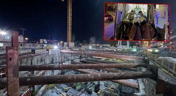Beyoğlu'nda metro inşaatında çökme! 1 işçi hayatını kaybetti