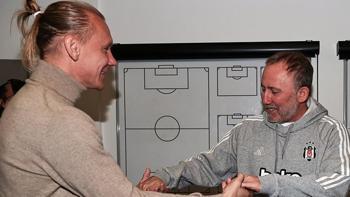 Domagoj Vida, Beşiktaş'ı ziyaret etti