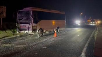 Çerkezköy'de iki servis aracı çarpıştı! 8 işçi yaralı