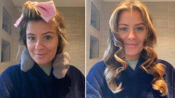 Geceden hazırladı, bukleleri bozulmadı! Isıya gerek kalmadan şekil veren taktik