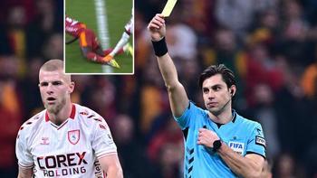 Galatasaray'dan maç sonu paylaşım: Bu da mı kırmızı kart değil