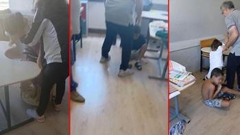 Özel eğitim kurumunda skandal görüntüler! Otizmli öğrenciler sıralara iple bağlandı