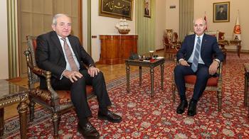 TBMM Başkanı Numan Kurtulmuş, Hajiyev’i kabul etti