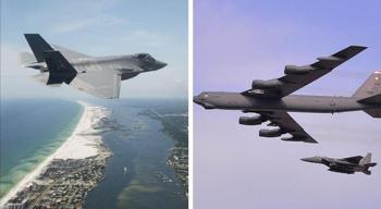 B-52, F-35 ve F-15'ler aynı anda havalandı! Çin ve Rusya'ya net mesaj