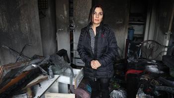 Depremde evi yıkıldı, yeni yuvası alevlere teslim oldu