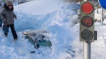 Kar 1,5 metreyi geçti, bir şehir gömüldü! Daha da artacak
