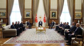 Cumhurbaşkanı Erdoğan, Özbekistan heyetini kabul etti