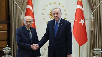 Son dakika… Cumhurbaşkanı Erdoğan-, MHP lideri Bahçeli'yi kabul ediyor
