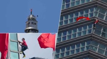 Tek bir yanlışın sonucu ölüm! Hata payı sıfır: 101 katlı gökdelene hiçbir koruma olmadan tırmandı