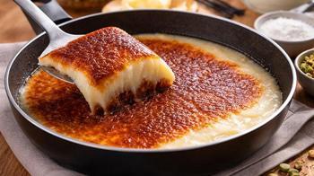 Pastaneyi aratmıyor, tavada pişiriliyor! Pratik kazandibi tarifi: 10 dakikada hazır