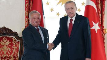 Cumhurbaşkanı Erdoğan, Ürdün Kralı 2. Abdullah ile bir araya geldi