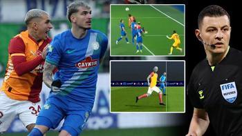 Rizespor-Galatasaray maçının tartışmalı pozisyonları Trio'da değerlendirildi! 'Sahada kesin ofsayt verirdim'