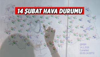 14 Şubat Hava Durumu nasıl olacak? 14 Şubat hava kaç derece, yağmur, kar yağacak mı?