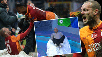 Galatasaray'ın galibiyeti sonrası Sneijder, Juventus ile dalga geçti! 2013 göndermesi