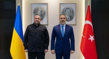 Dışişleri Bakanı Hakan Fidan Ukrayna Ulusal Güvenlik ve Savunma Konseyi Sekreteri Umerov ile Ankara'da görüştü