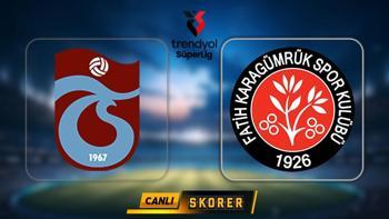CANLI | Süper Lig'de Trabzonspor-Karagümrük maçı!