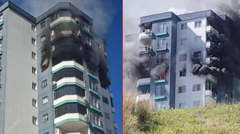 Adana'da yangın dehşeti! Polis havaya ateş açtı