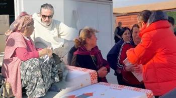 Depremzedelere yardım