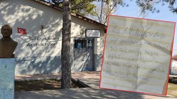 Yer: Eskişehir! İlkokul kapısına tehdit mektubu bıraktı